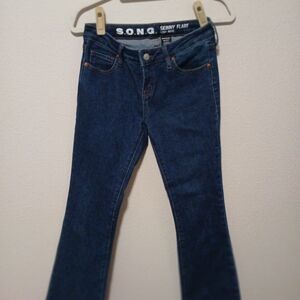 S.O.N.G. Women's Classic Blue Flare Jeans